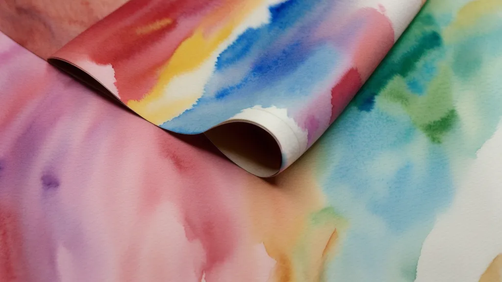 Zeichenmaterial-Test für Anfänger: dünnes gewelltes Papier im Vergleich zu stabilem 300 g/m² Aquarellpapier