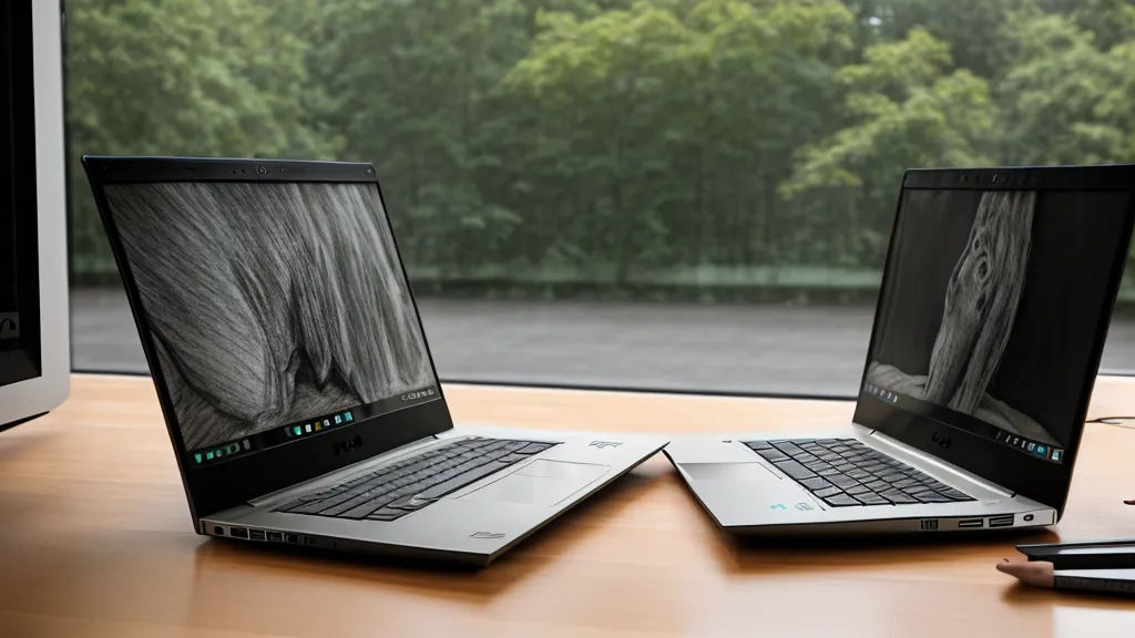 Laptop mit Online-Zeichenkurs neben einem Stapel Übungsblätter mit anatomischen Skizzen.
