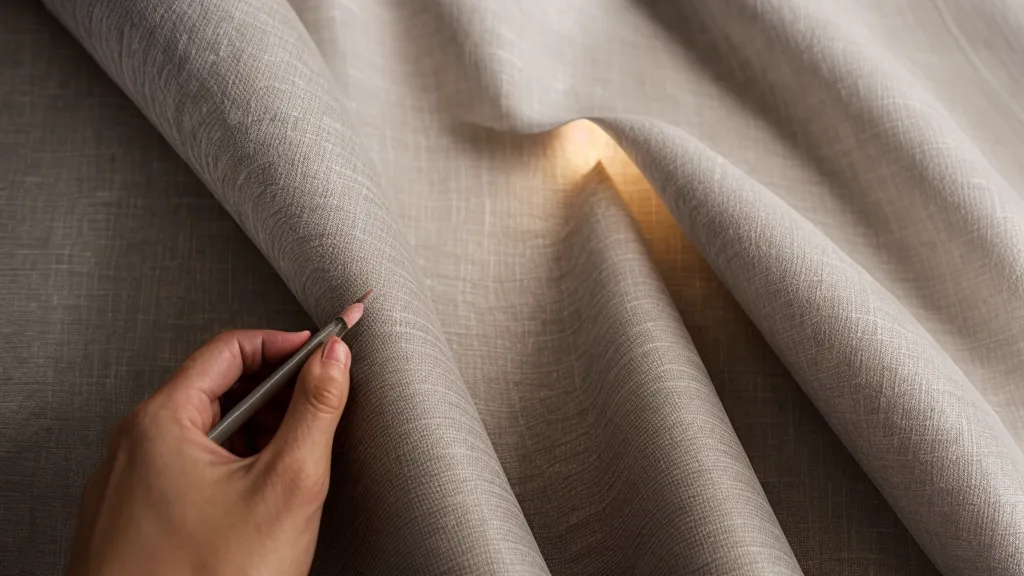 Hand zeichnet Stoffstrukturen mit dem Bleistift auf strukturiertem Zeichenpapier